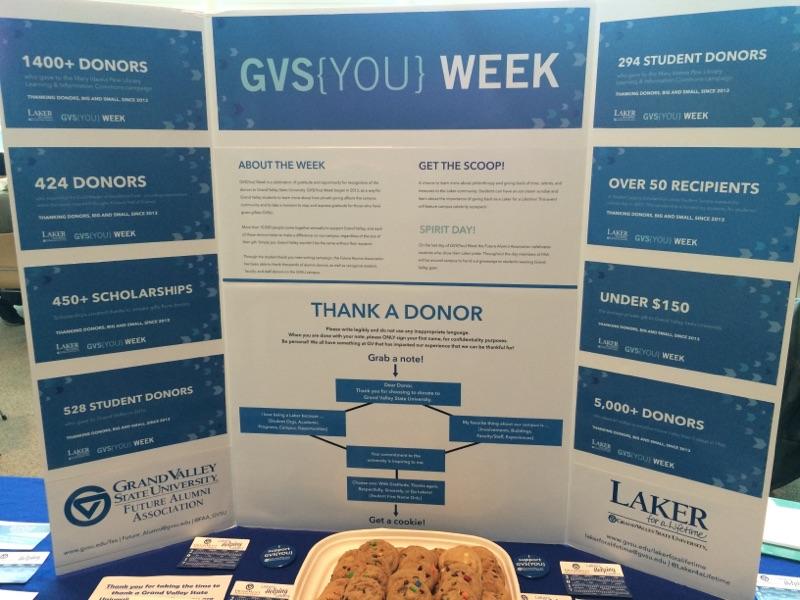 GVS(You) Week tables were set up around campus during the week